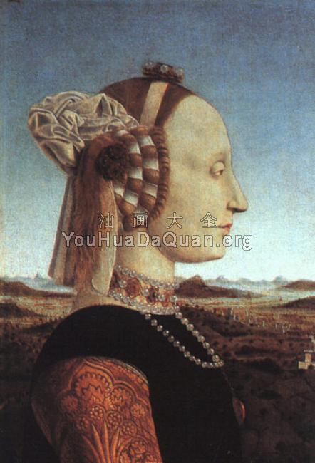 Portrait of Battista Sforza - 皮耶罗·德拉·弗朗西斯卡